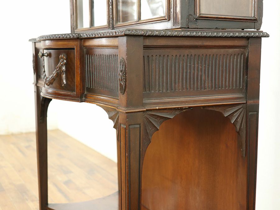 アンティーク家具 ガラスキャビネット 58904