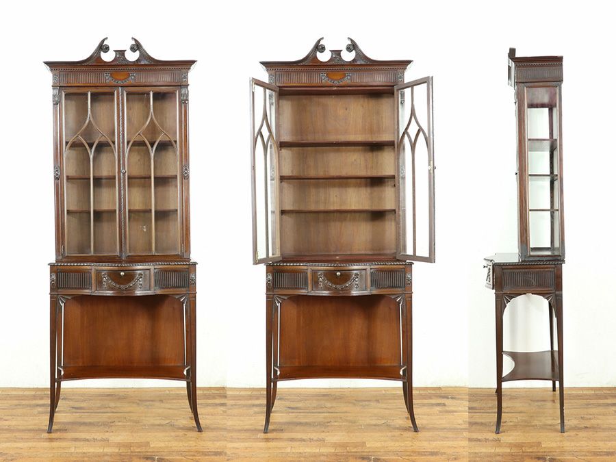 アンティーク家具 ガラスキャビネット 58904