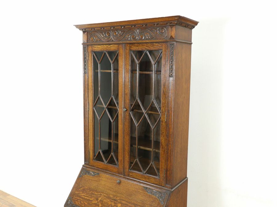 イギリスアンティーク家具 ビューローブックケース