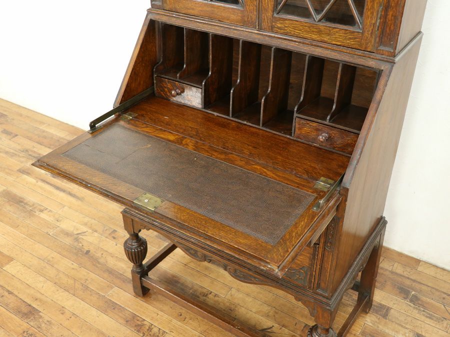 イギリスアンティーク家具 ビューローブックケース