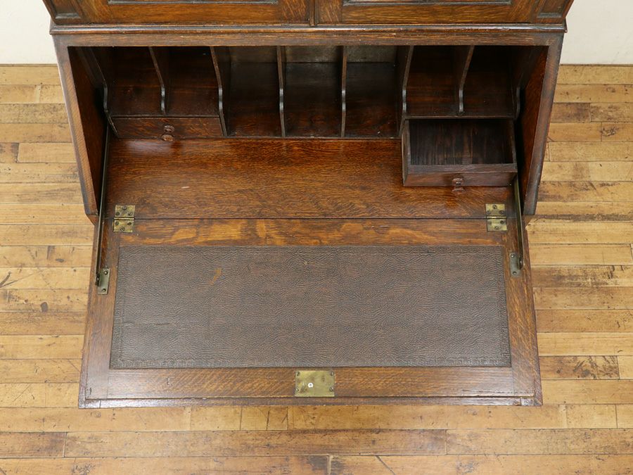 イギリスアンティーク家具 ビューローブックケース