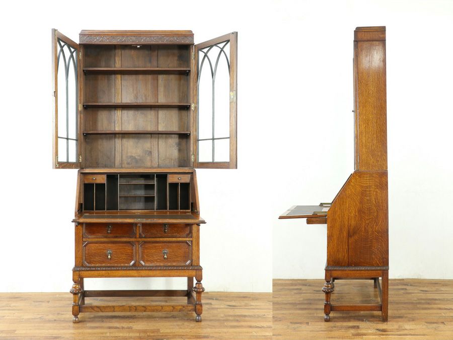 アンティーク家具 ブックビューロー 58843