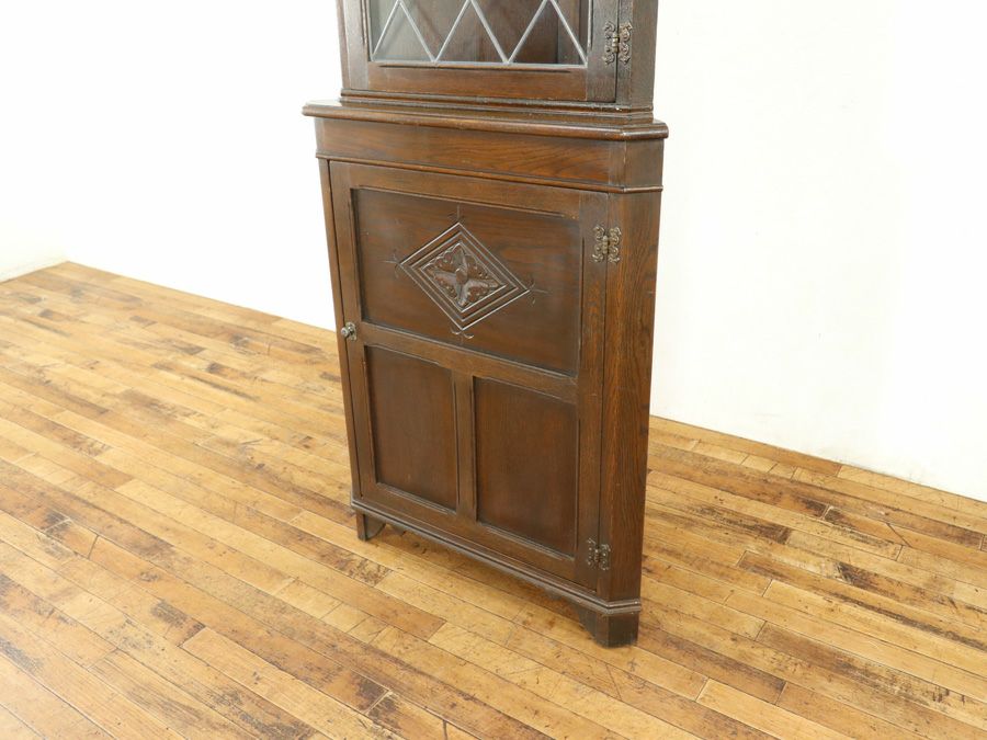 アンティーク家具 コーナーキャビネット 58862