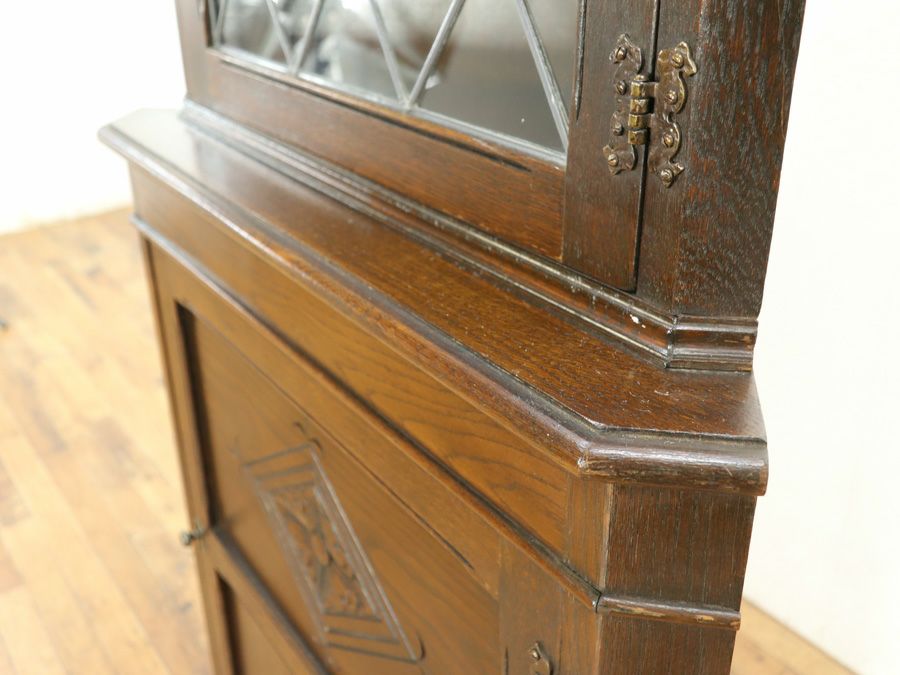 アンティーク家具 コーナーキャビネット 58862