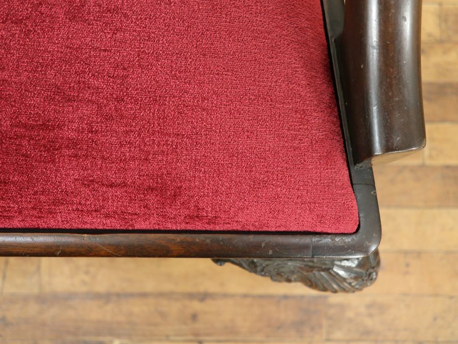 張替済チッペンデールアームチェア 58879a<BR>在庫2脚