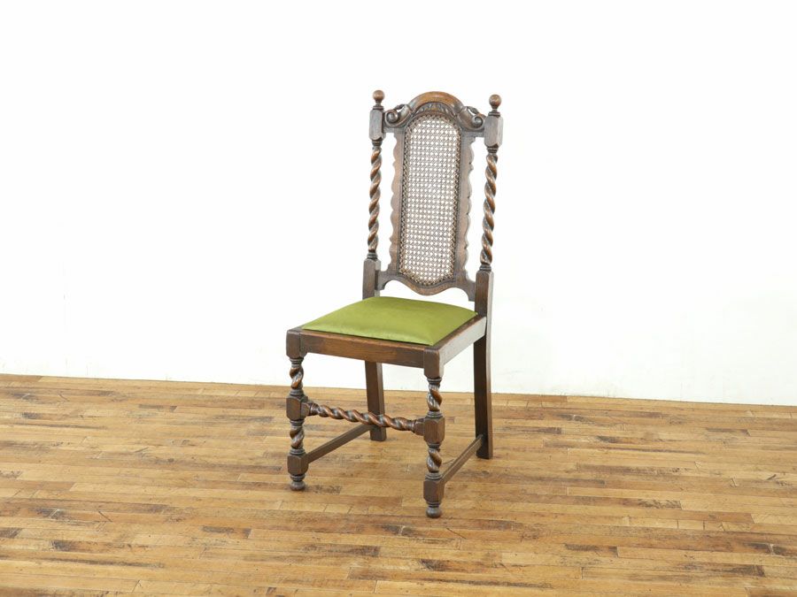 アンティーク家具　ツイストレッグチェア