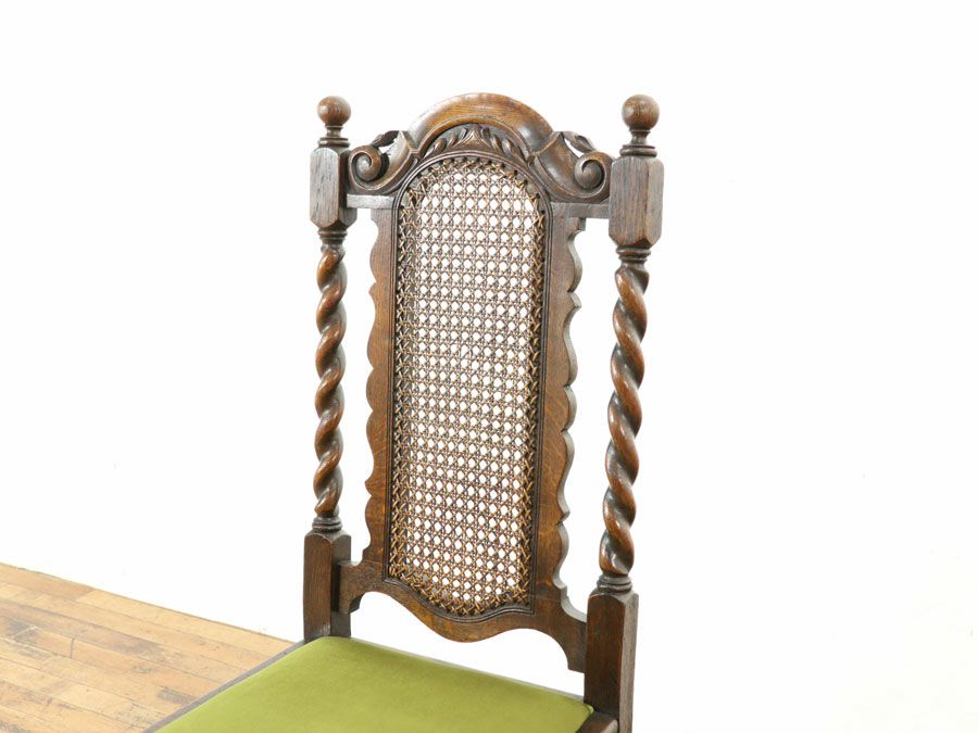 アンティーク家具　ツイストレッグチェア