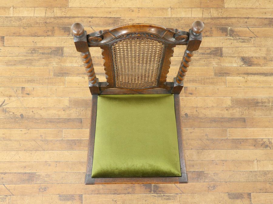 アンティーク家具　ツイストレッグチェア
