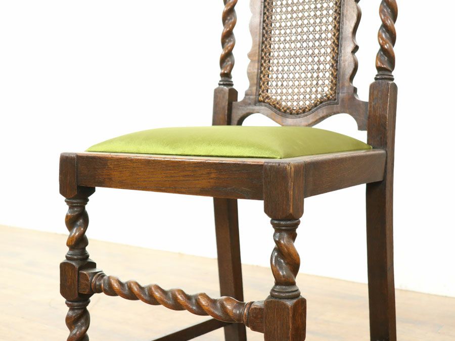 イギリスアンティーク ツイストダイニングチェア 58826b<BR>在庫2脚