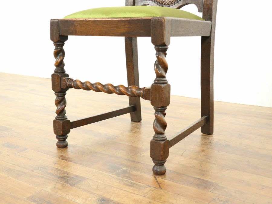 アンティーク家具　ツイストレッグチェア