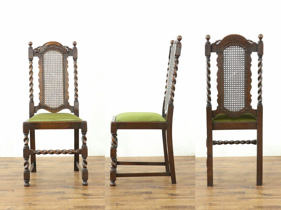 アンティーク家具　ツイストレッグチェア