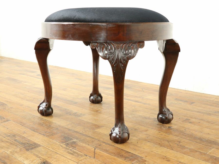 アンティーク家具　チッペンデールスツール