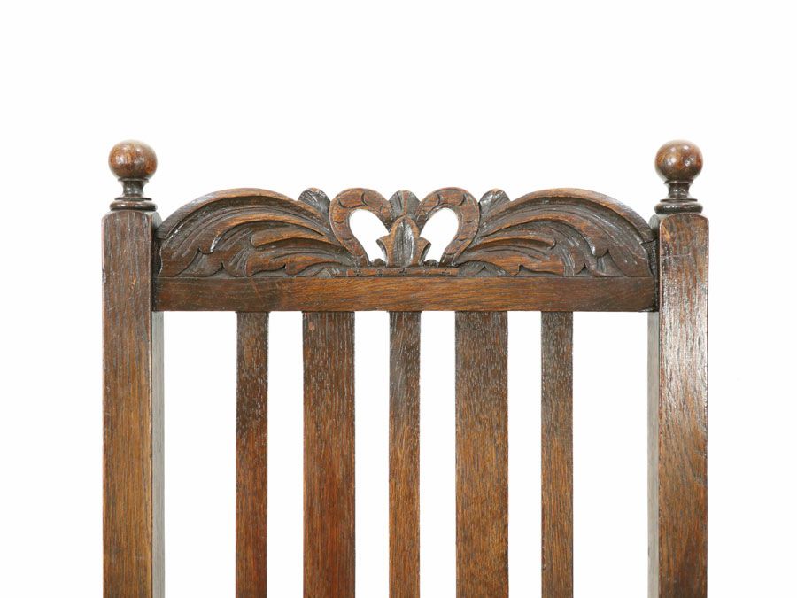 アンティーク家具　クラウントップアームチェア