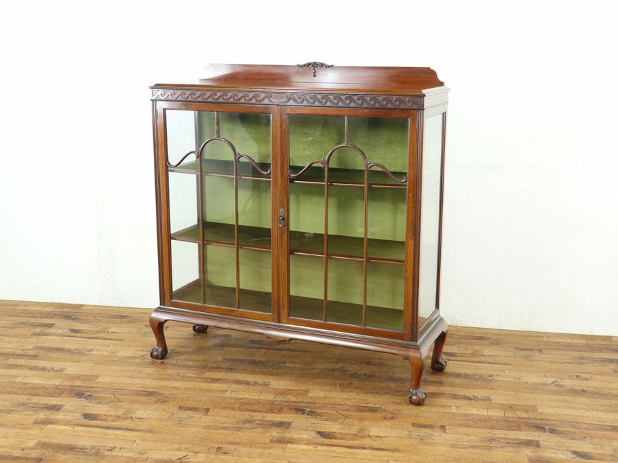 アンティーク クロス張替済ショーケース 58907