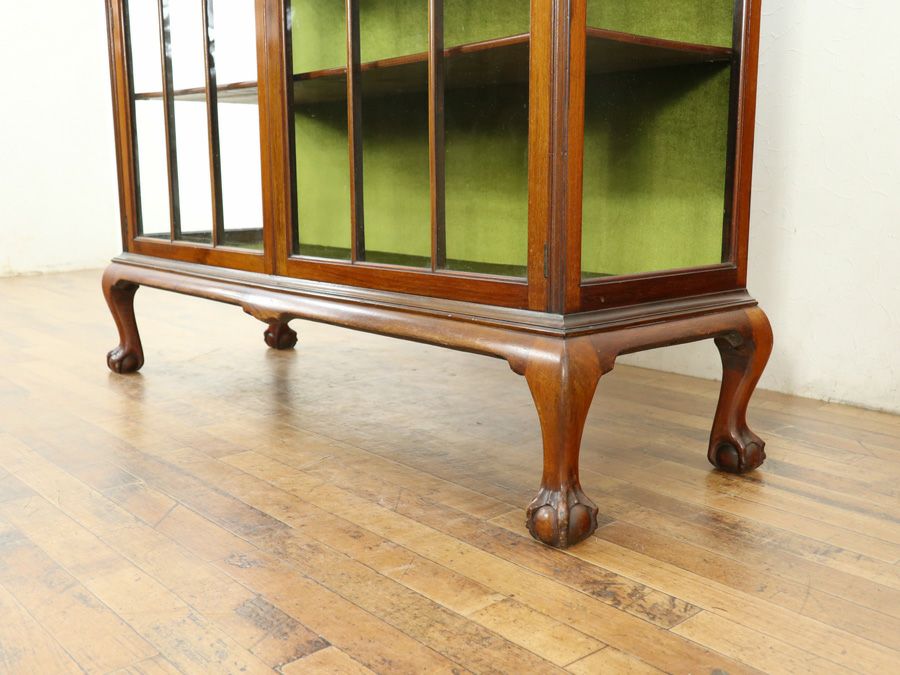 アンティーク クロス張替済ショーケース 58907