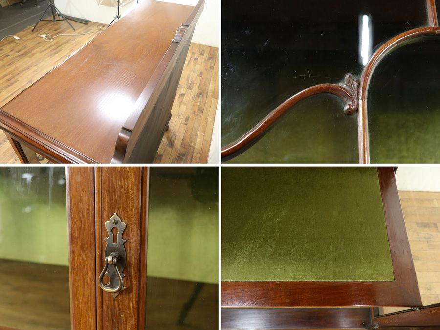 アンティーク クロス張替済ショーケース 58907