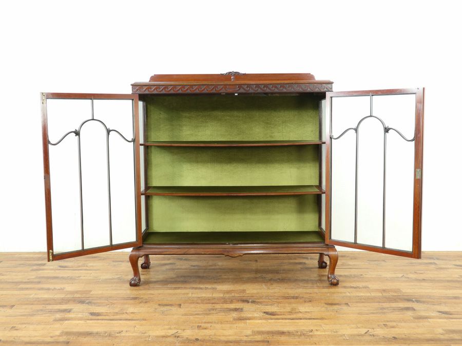 アンティーク クロス張替済ショーケース 58907