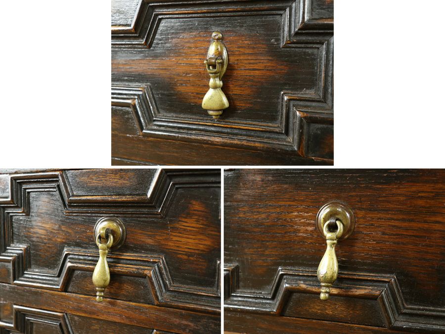 アンティーク家具 ブドウ彫刻デスク 58917b