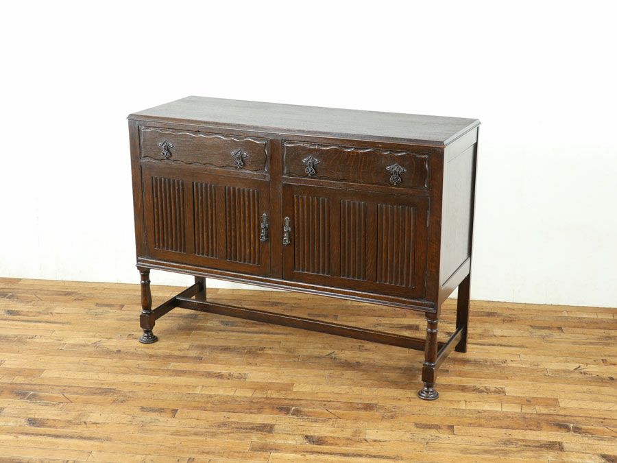 ミラーバックサイドボード　アンティーク