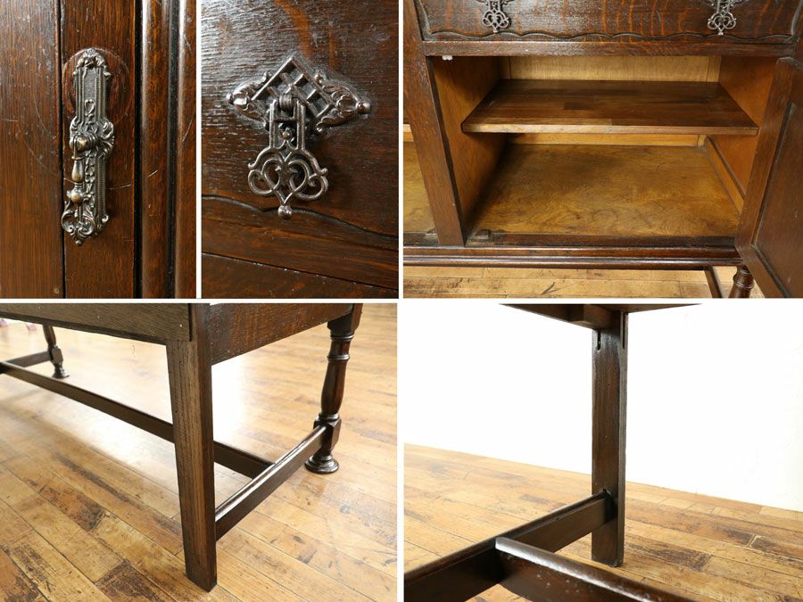 ミラーバックサイドボード　アンティーク