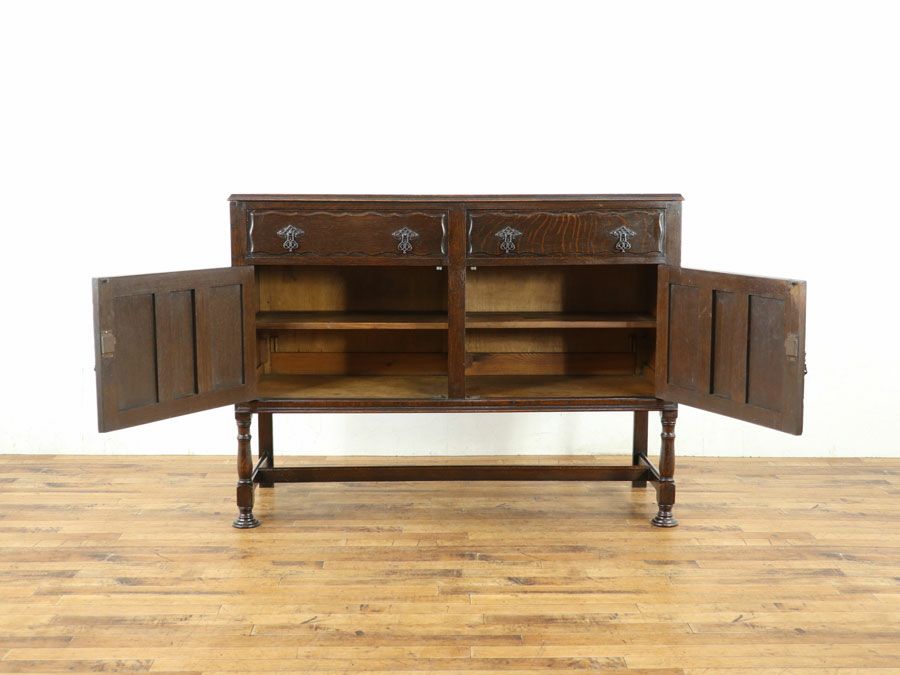 ミラーバックサイドボード　アンティーク