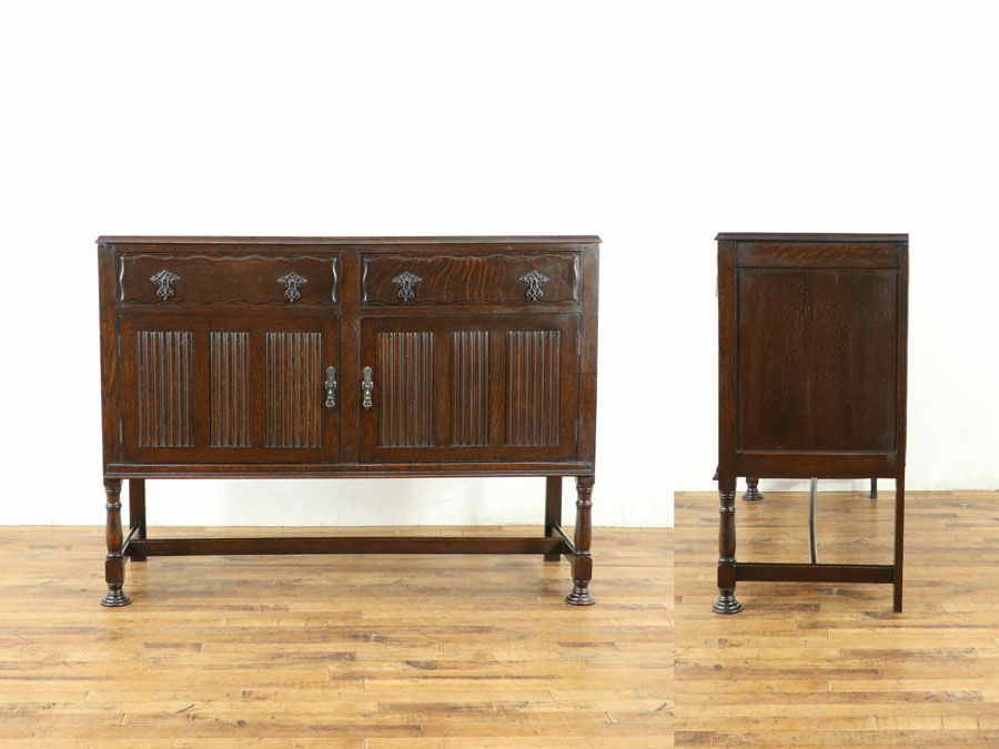 ミラーバックサイドボード　アンティーク