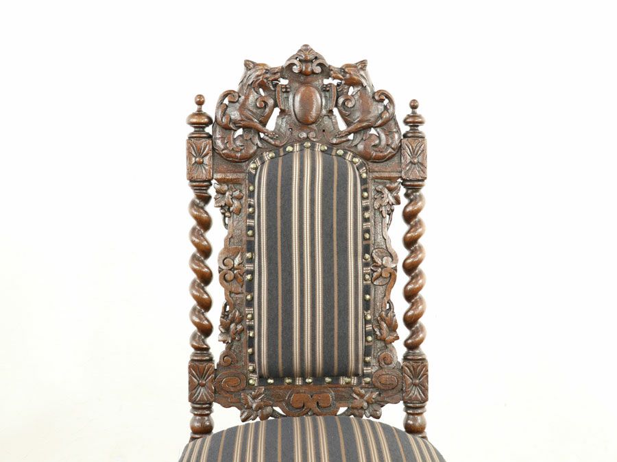 アンティーク家具 張替済チェア 58781