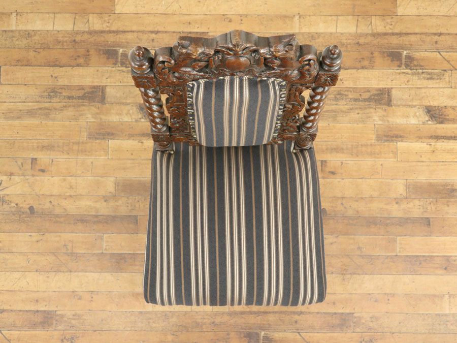 アンティーク家具 張替済チェア 58781