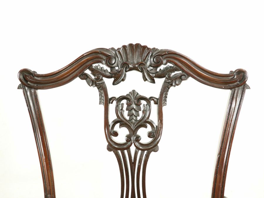 アンティーク家具 張替済アームチェア 58855