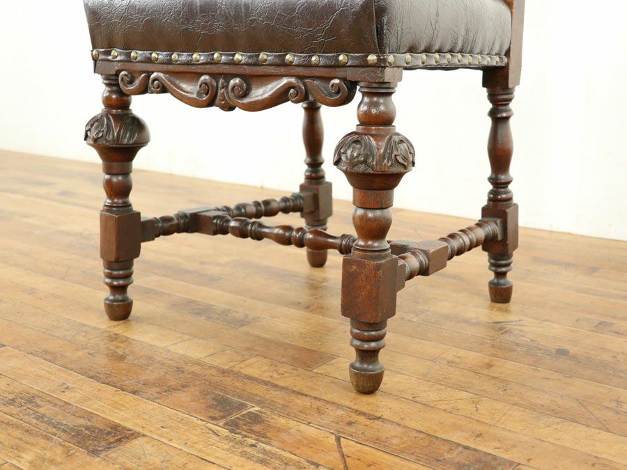 アンティーク家具 張替済チェア 58570