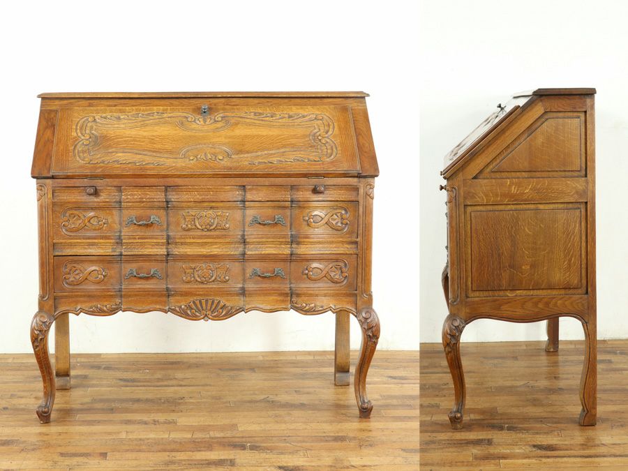 アンティーク家具 ビューロー 64901