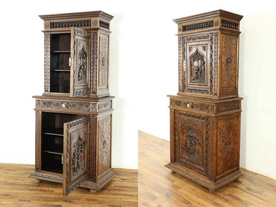 アンティーク家具 キャビネット 64896