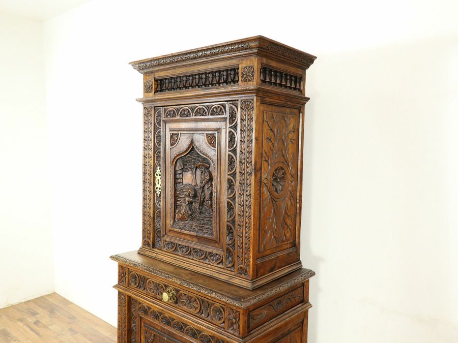 アンティーク家具 キャビネット 64896