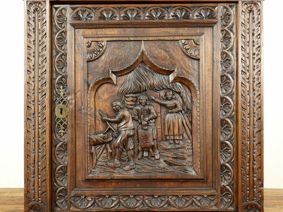 アンティーク家具 キャビネット 64896