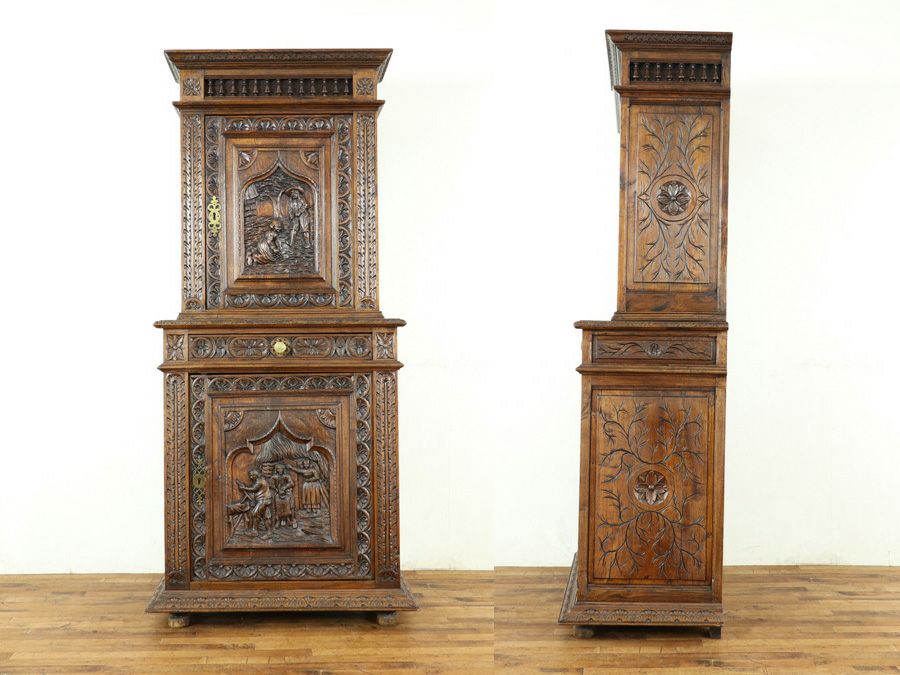 アンティーク家具 キャビネット 64896