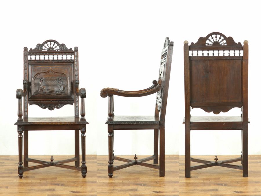 アンティーク家具 アームチェア 64818a