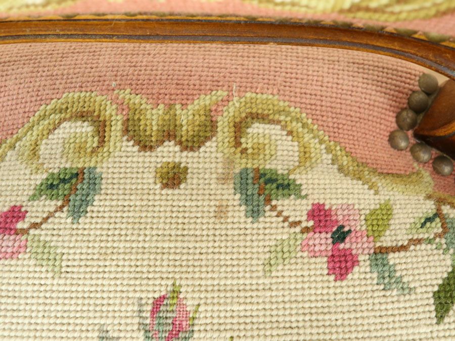 アンティーク家具 プチポワンアームチェア 64897a