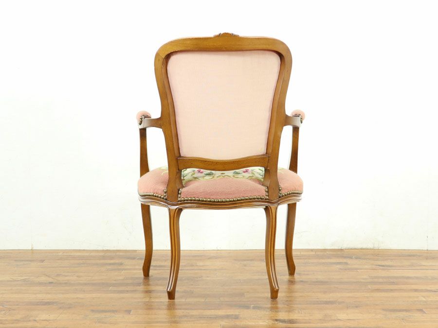 アンティーク家具 プチポワンアームチェア 64897a