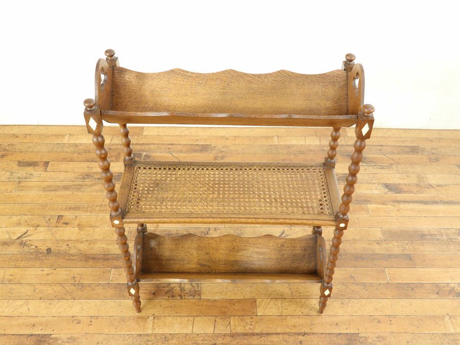 アンティーク家具 マガジンラック 64869