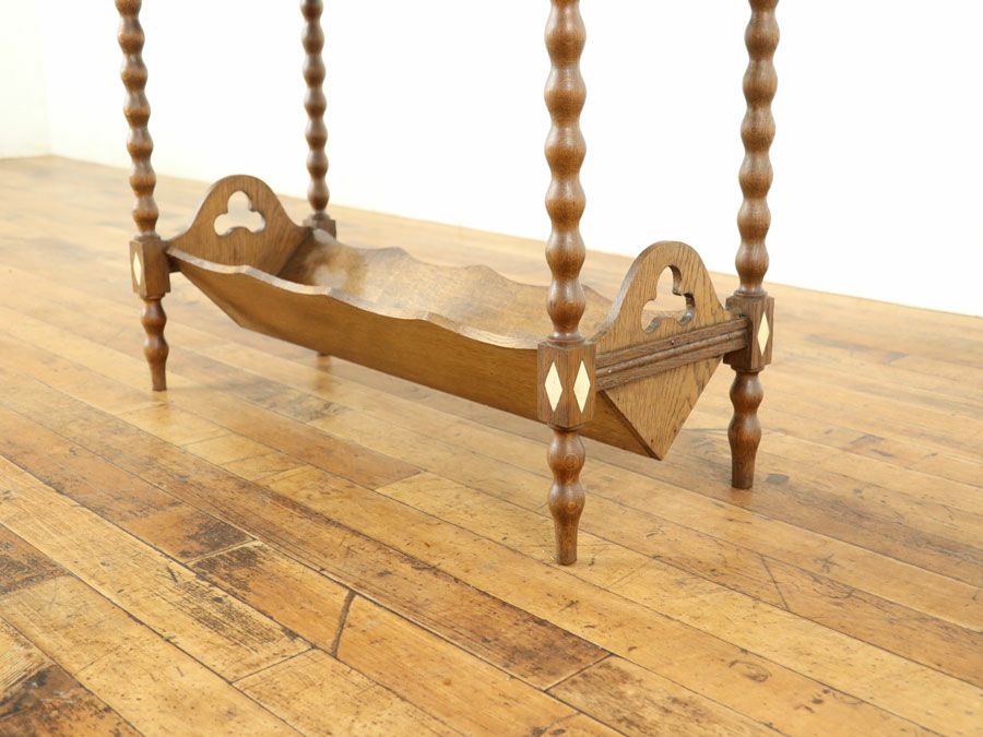 アンティーク家具 マガジンラック 64869