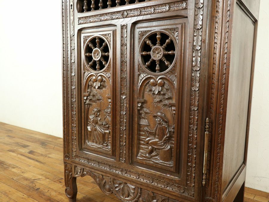 アンティーク家具 キャビネット 64851