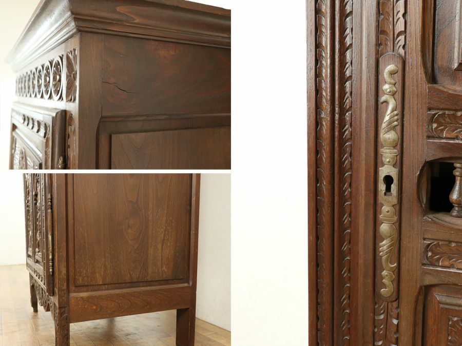 アンティーク家具 キャビネット 64851