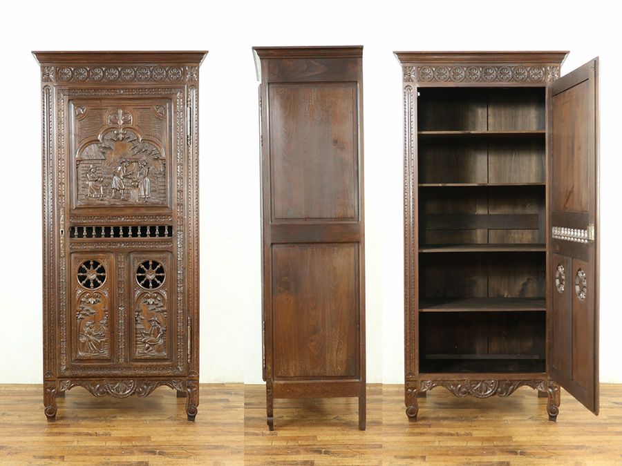 アンティーク家具 キャビネット 64851