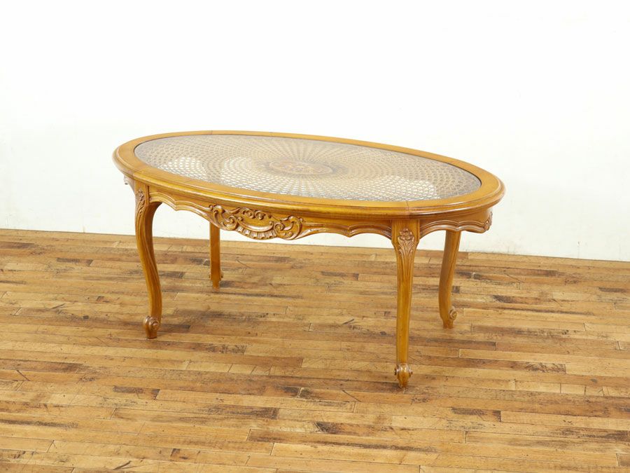 アンティーク ガラストップコーヒー 64840