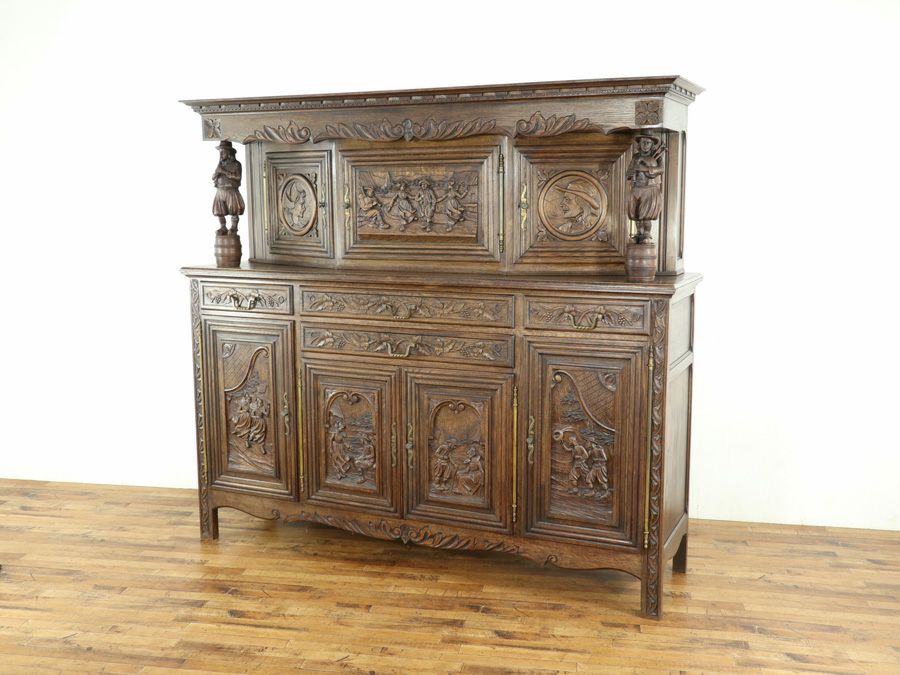 アンティーク家具 キャビネット 64807a