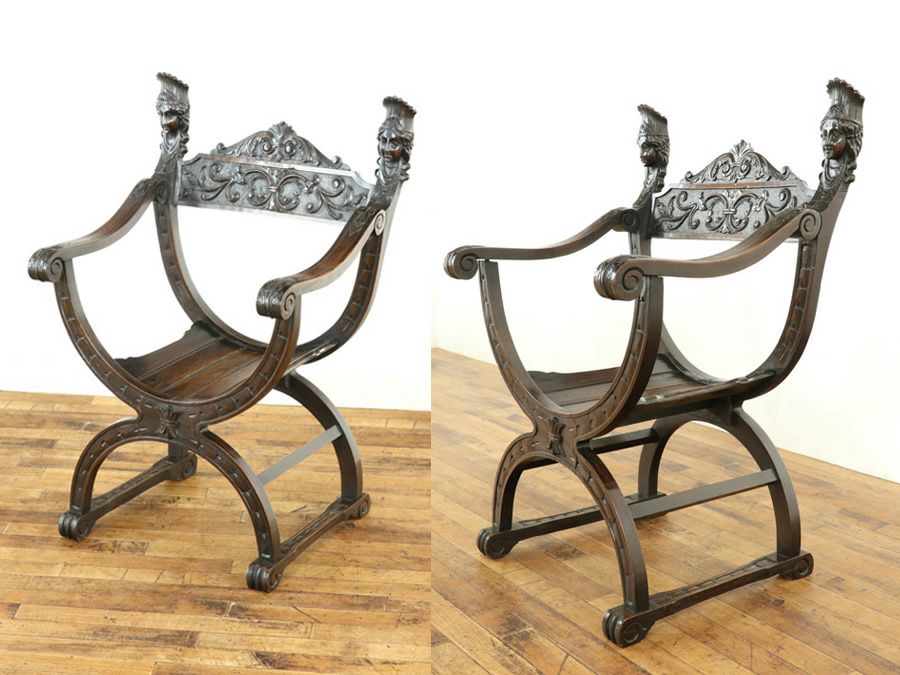 落ち着いた雰囲気とツヤ フランスアンティーク サボナローラチェア