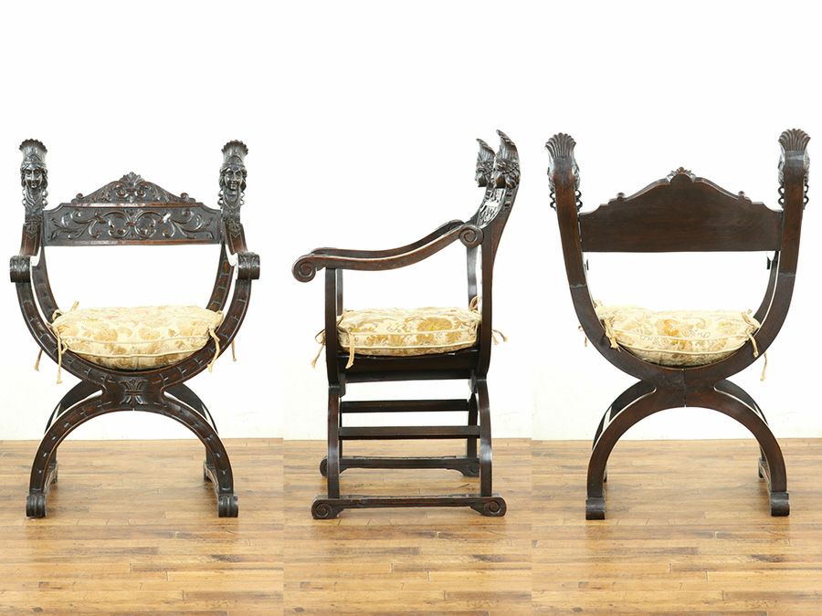 落ち着いた雰囲気とツヤ フランスアンティーク サボナローラチェア