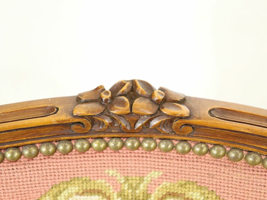 アンティーク家具 プチポワンチェア 64897b