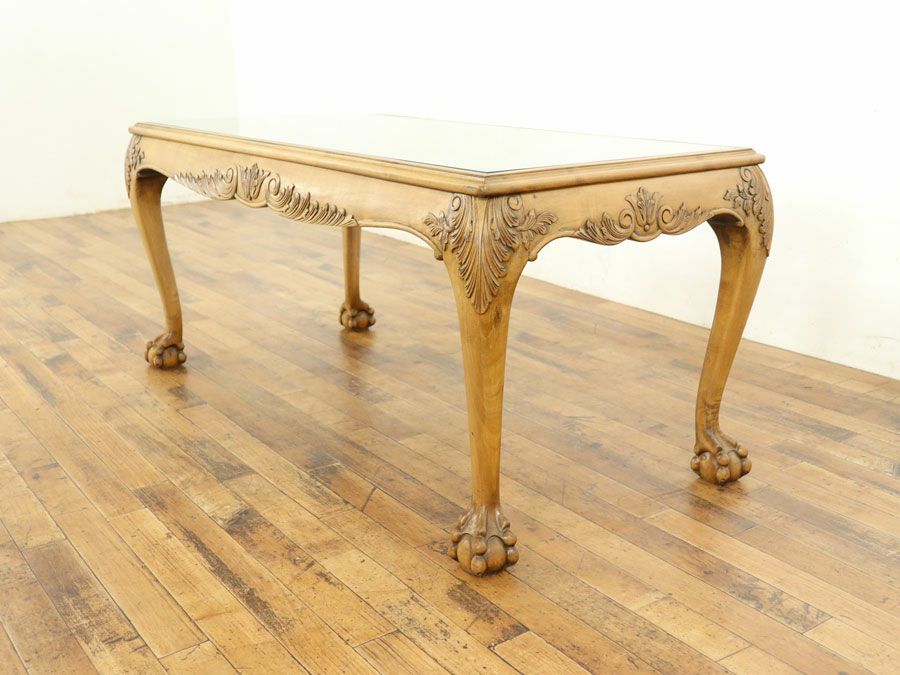 アンティーク家具 ガラストップコーヒー 64853