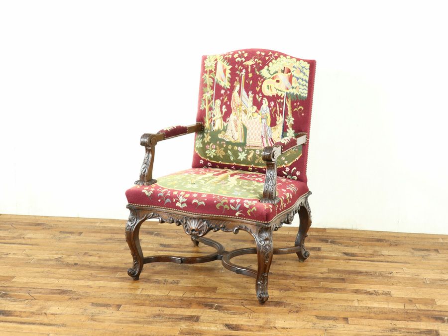 アンティーク家具 プチポワンチェア 64905